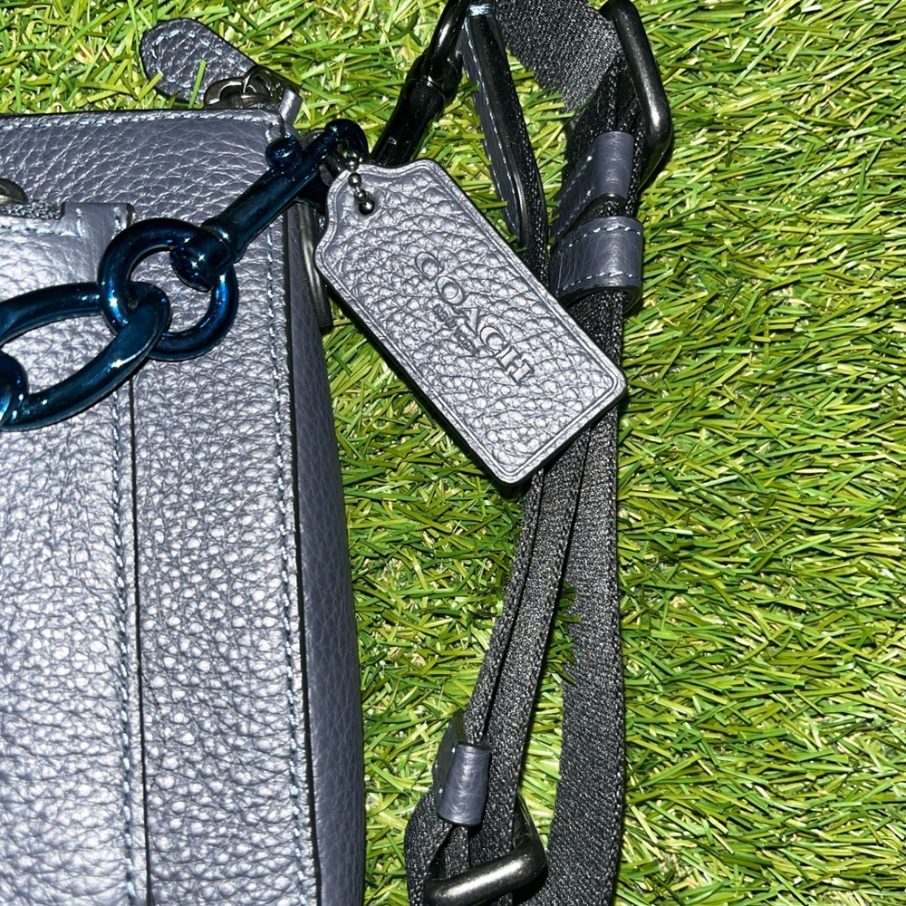 Coach navy Leather Crossbody Bag - Picture 3 of 5